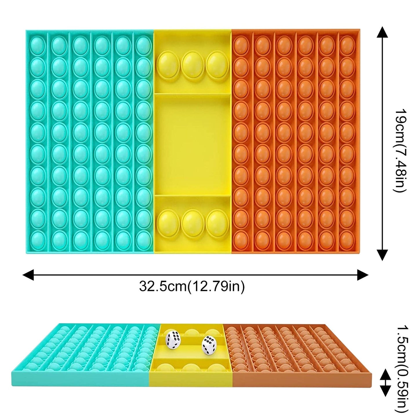 Silicone Big P ps It Game Chess Push Bubble Gadget Toys Rainbow Popper Fidget Toys Special Needs Of Autism Relieve Stress P pit