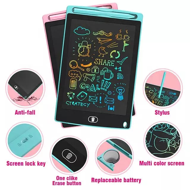 Delight Deals - Buy 2 Tablets Get 1 Free Drawing Tablet 8.5" LCD Colorful Writing Tablet Electronics Graphic Board Ultra-thin Portable Handwriting Pads Kids Gifts